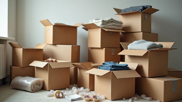 Pack de cartons : solutions pratiques pour déménagement et stockage